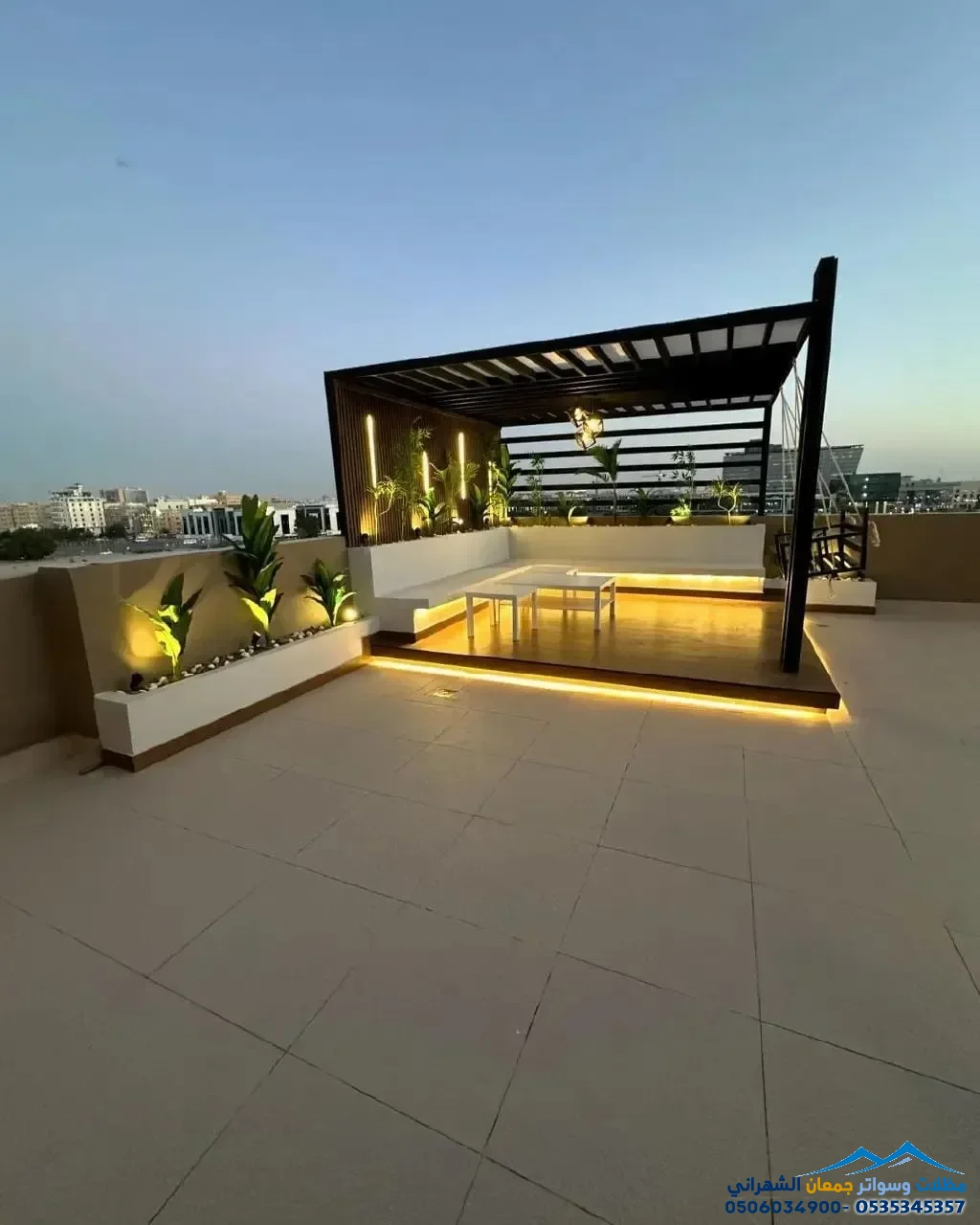 مظلات أسطح حديثة وأنيقة بالرياض 